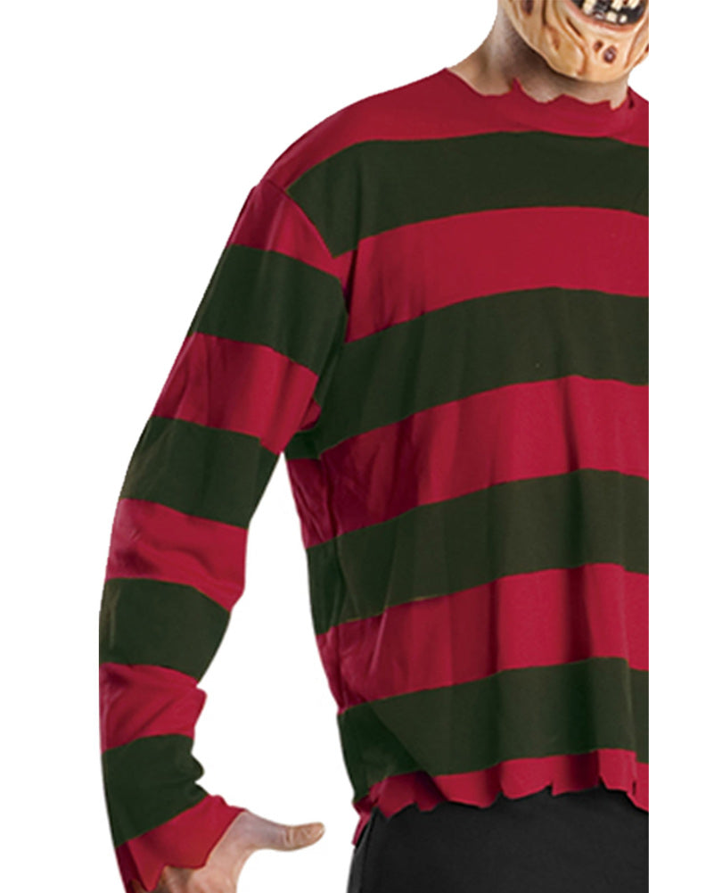 Freddy Krueger Shirt and Mask Adult Costume