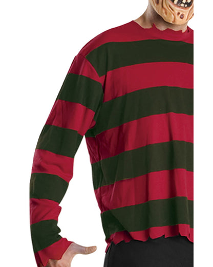 Freddy Krueger Shirt and Mask Adult Costume