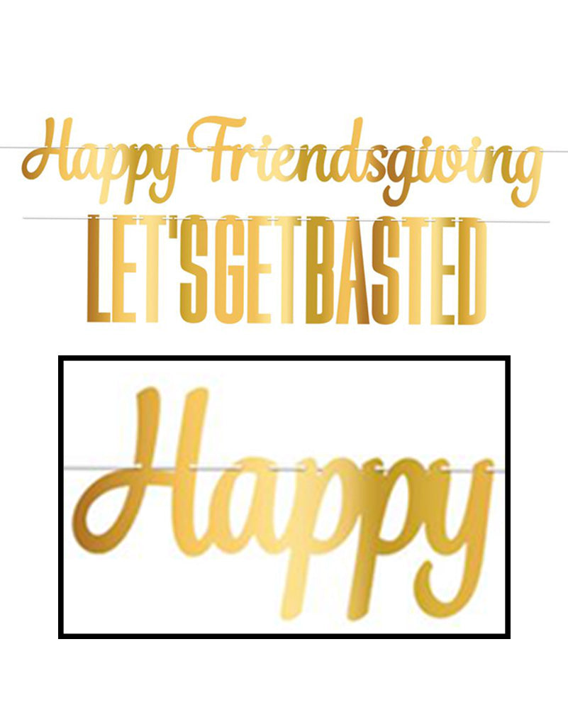 Friendsgiving 1.2m Foil Streamer Set