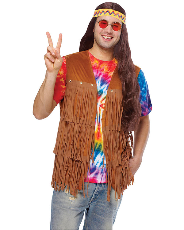 Fringe 60s Male Vest Mens Costume