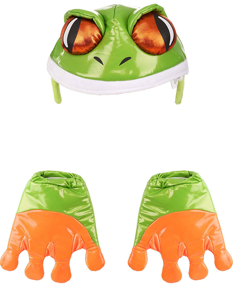 Frog Headband and Gloves Deluxe Set