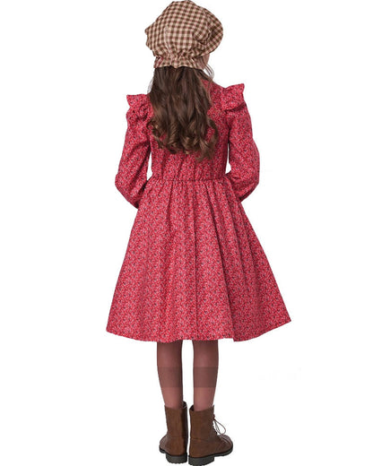 Frontier Settler Red Girls Costume