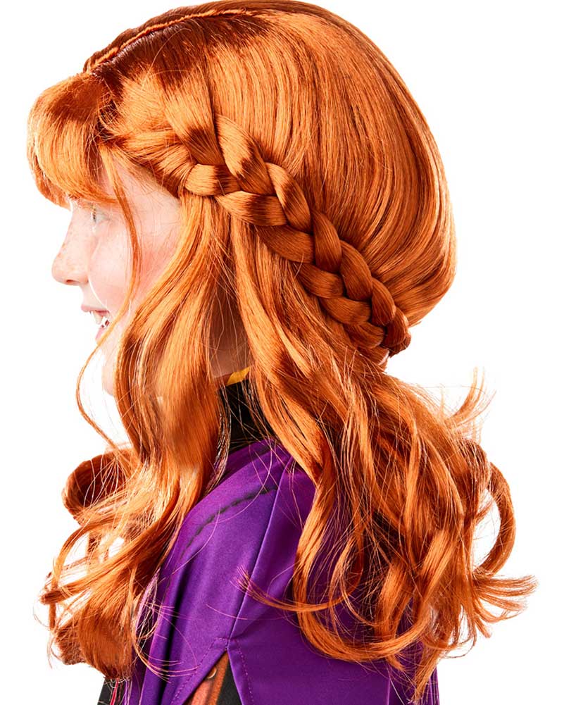 Disney Frozen 2 Anna Long Auburn Kids Wig