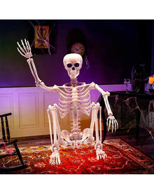 Full Body Plastic Skeleton with moveable joints 1.5m For Halloween