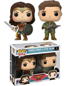 Wonder Woman Movie and Steve Trevor Pop Vinyl Pack of 2