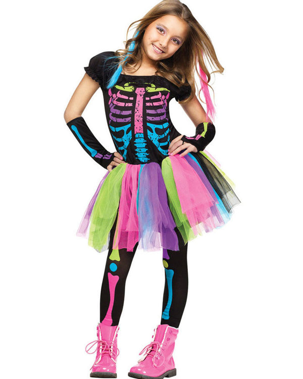 Funky Punky Bones Girls Costume