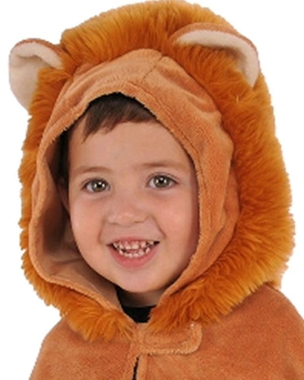 Furry Lion Cub Cape Toddler Costume