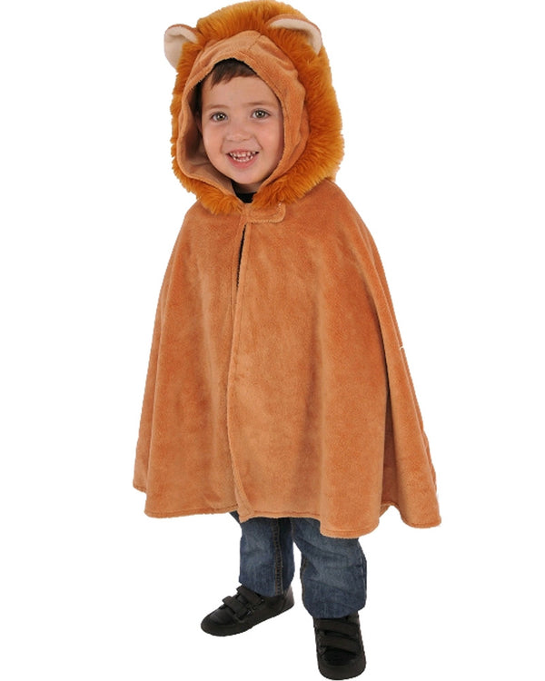 Furry Lion Cub Cape Toddler Costume