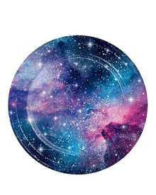 Galaxy Party 23cm Round Plates Pack of 8
