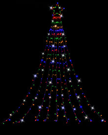 Garden Star Multi-Coloured Cascade Christmas LED Lights 3.5m