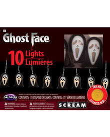 Scream Ghost Face 10 String Lights For Halloween