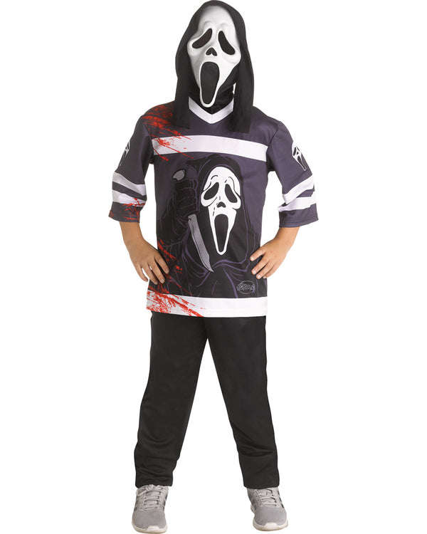 Scream Ghost Face Hockey Jersey Kids Costume