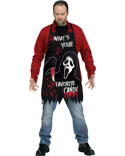 Scream Ghost Face Horror Apron