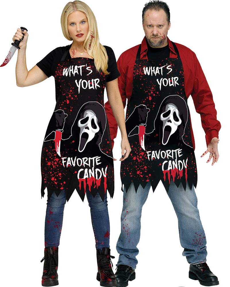 Scream Ghost Face Horror Apron