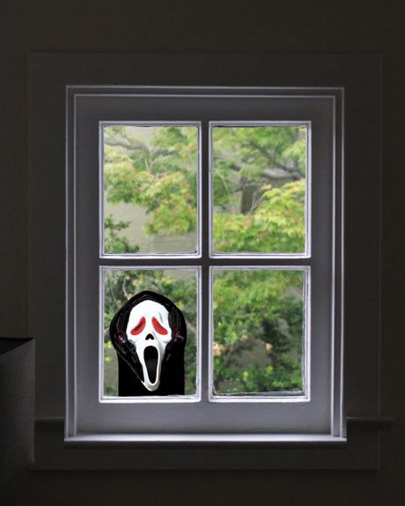 Scream Ghost Face Light Up Window Peeper 30cm