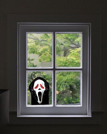 Scream Ghost Face Light Up Window Peeper 30cm