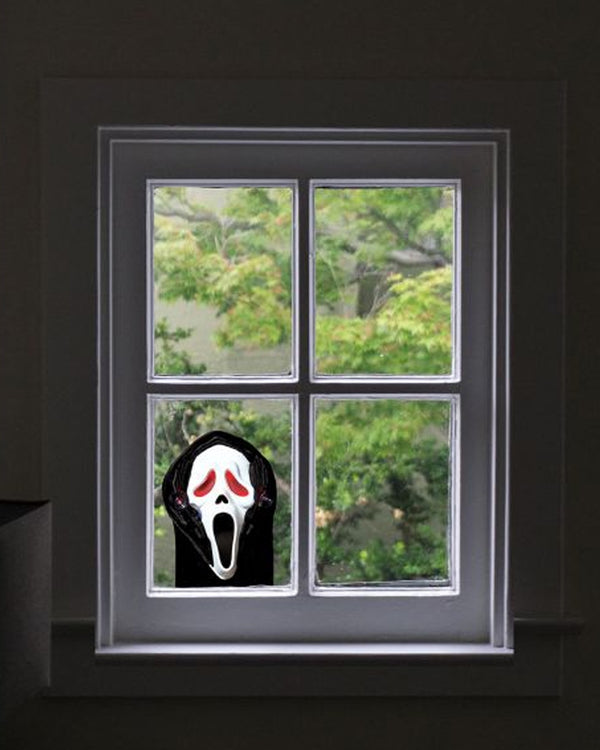 Ghost Face Light Up Window Peeper 30cm
