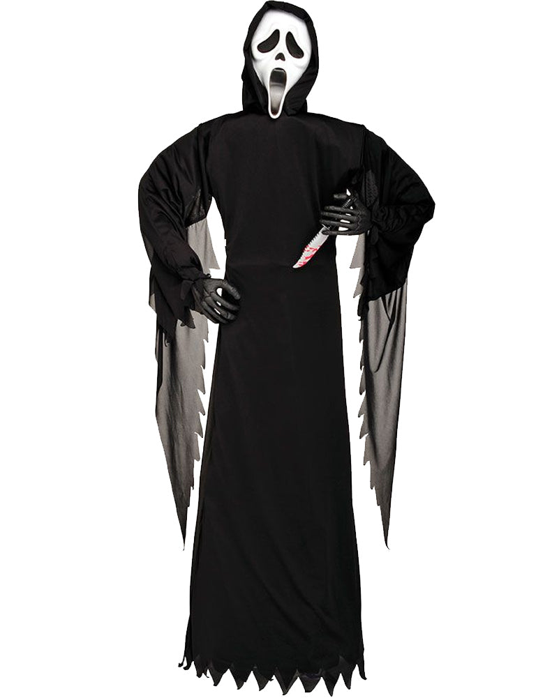 Scream Ghost Face Reaper with Prop Knife Decoration 1.5m