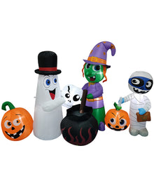 Ghost Family Lawn Halloween Inflatable 2.4m