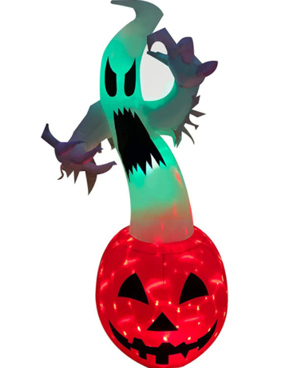 Ghost Pumpkin Lawn Inflatable 1.8m