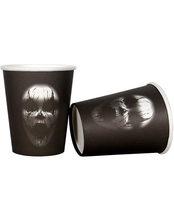 Ghoul Face Paper Cups 266ml Pack of 12