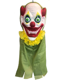 Giant Hanging Clown Head with Lights and Sound 1m For Halloween