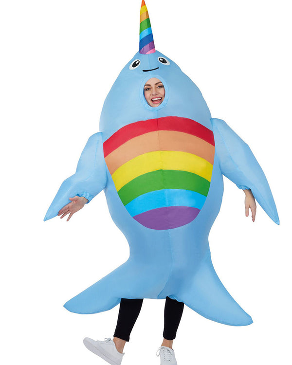 Giant Narwhal Inflatable Adult Costume