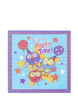 Giggle and Hoot Lunch Napkins Pack of 16