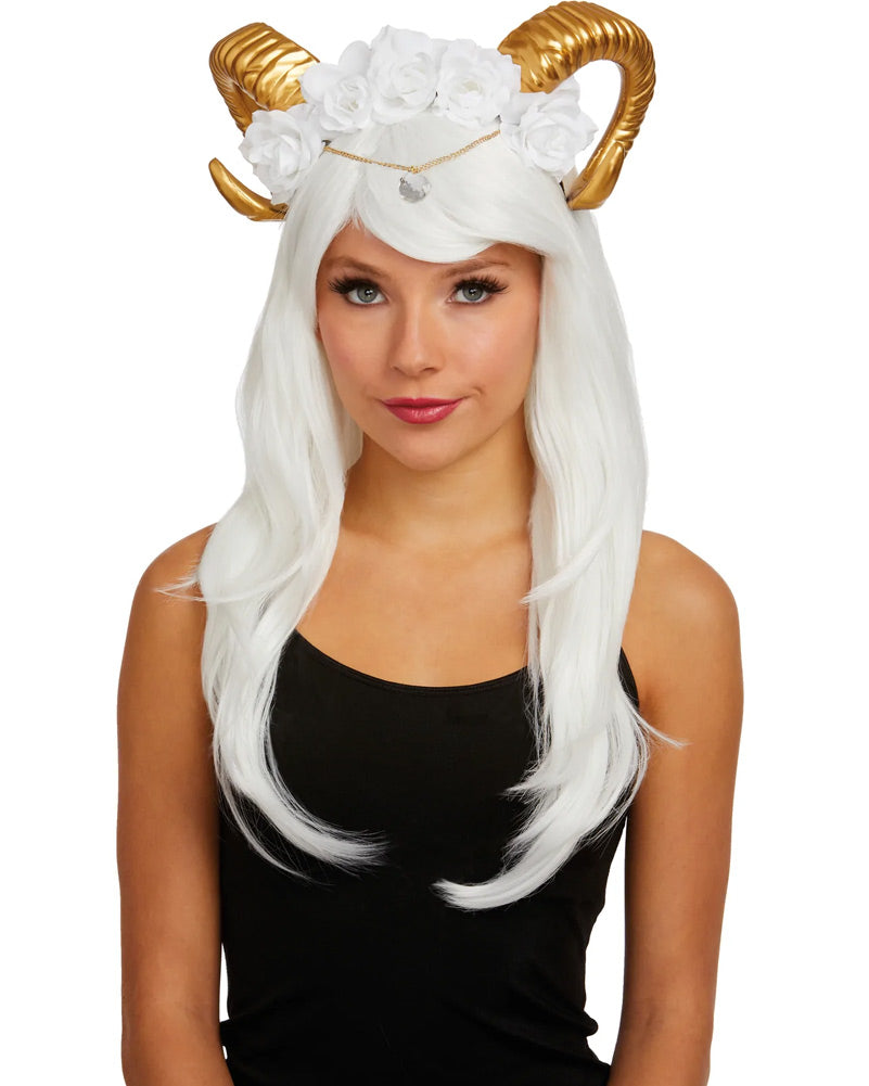Gilded Rams Horn Headpiece