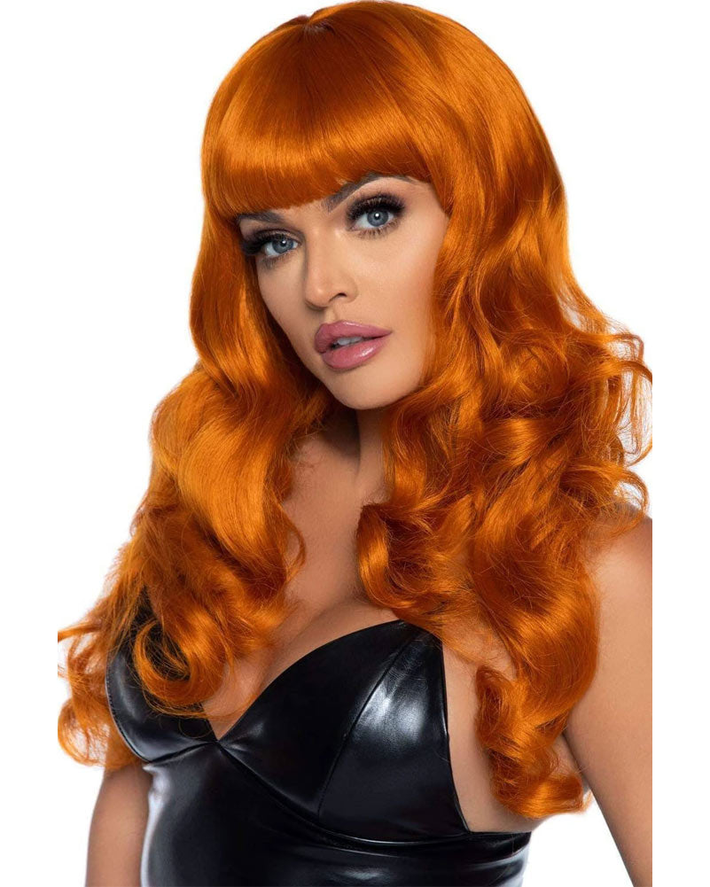 Ginger Misfit Long Orange Wig – CostumeBox Australia