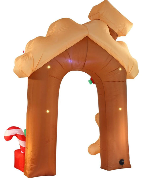 Gingerbread House Archway Christmas Lawn Inflatable 3m