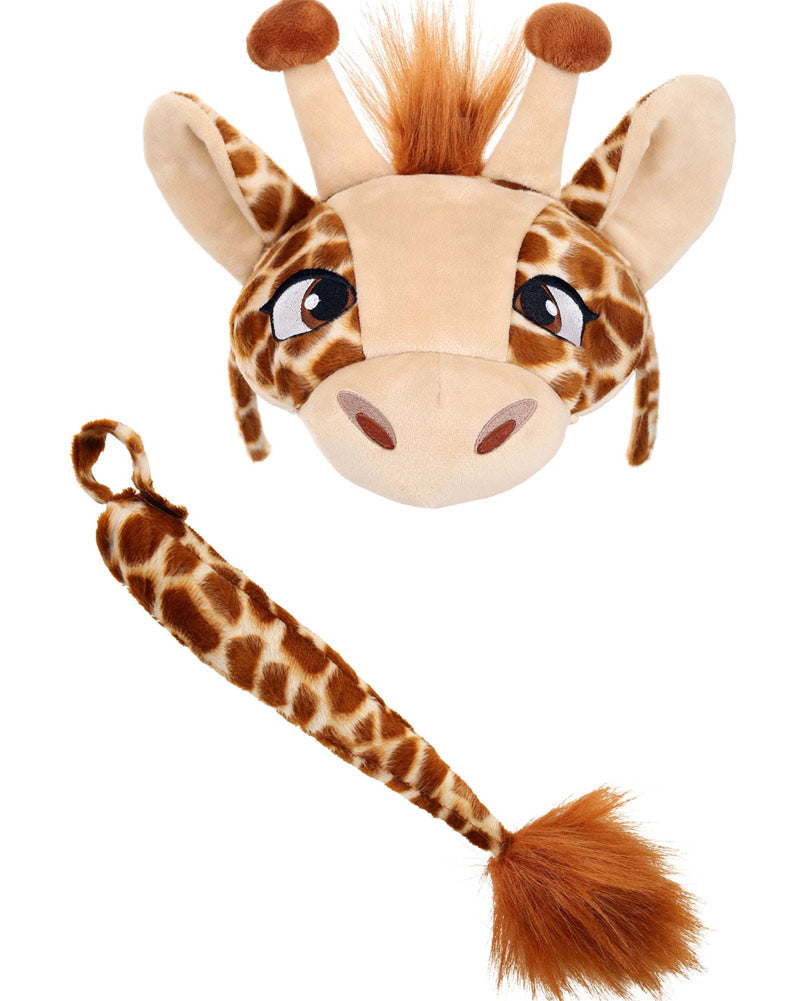 Giraffe Plush Headband and Tail Deluxe Set