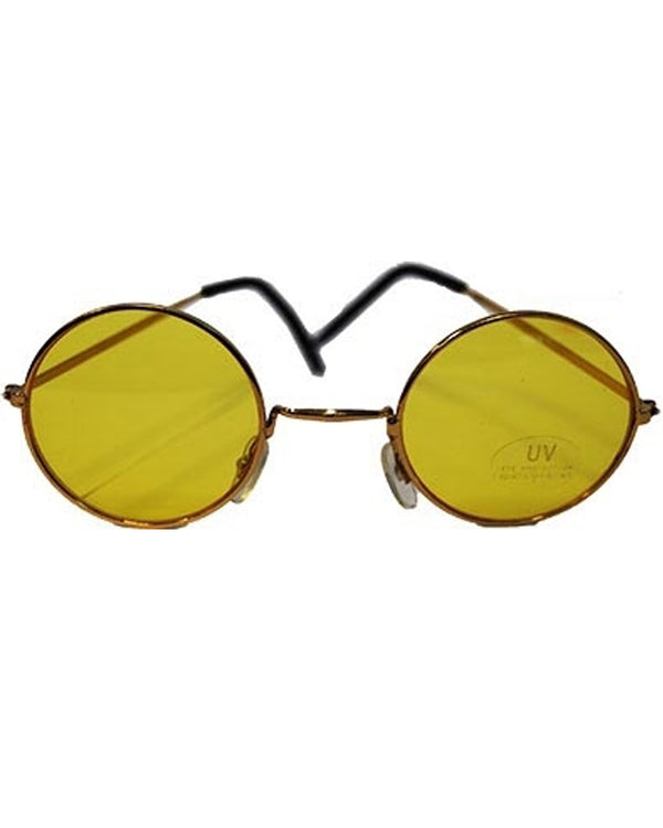 Yellow 1960s Lennon Glasses