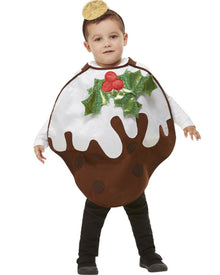 Glitter Christmas Pudding Kids Christmas Costume