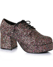 70s Disco Multi-Coloured Glitter Deluxe Mens Shoes