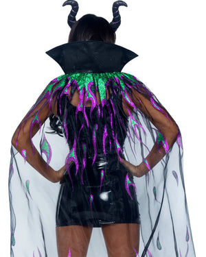 Glitter Flame Cape and Horn