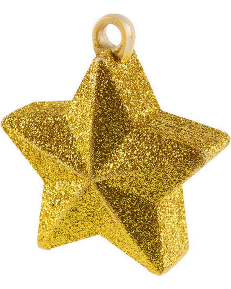 Glitter Gold Star Balloon Weight