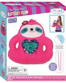 Glitterati Sloth Pillow Craft Kit