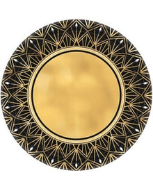 Glitz and Glam Metallic 26cm Round Paper Plates Pack of 8