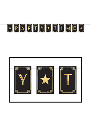 20s Glitz and Glam Pennant Banner 3.6m