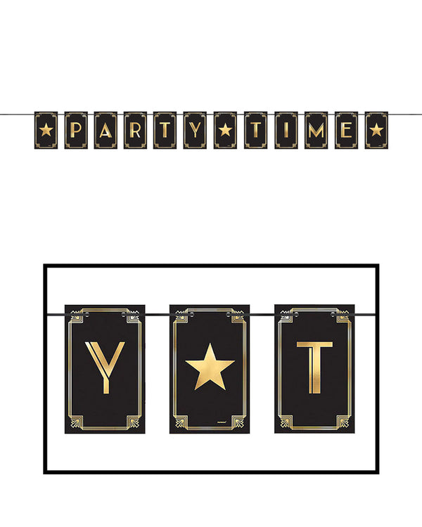 20s Glitz and Glam Pennant Banner 3.6m