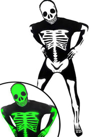 Glow Skeleton Morphsuit Adult Halloween Costume