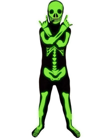Glow Skeleton Morphsuit Kids Halloween Costume
