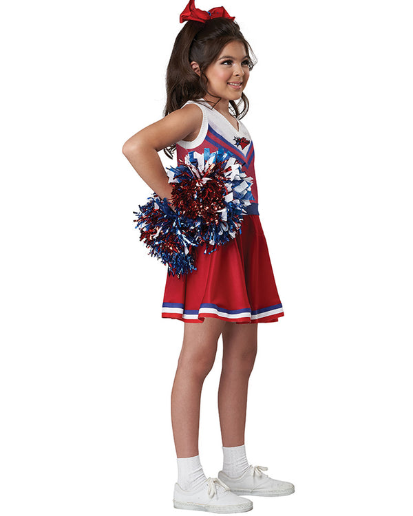 Go Team Cheerleader Deluxe Girls Costume