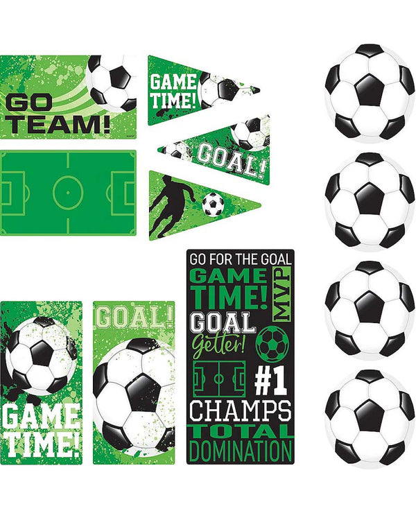 Goal Getter Soccer Cutouts Value Pack of 12