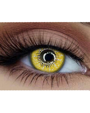Goblin 14mm Yellow Contact Lenses with Case