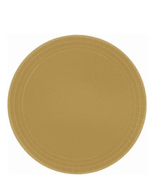 Gold 23cm Paper Plates Pack of 20