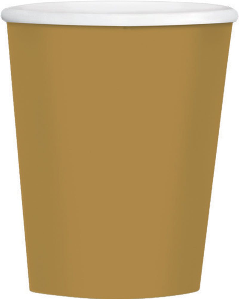 Gold 354ml Paper Coffee Cups Pack of 40
