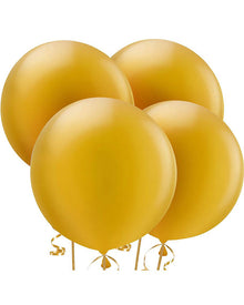 Gold 60cm Latex Balloons Pack of 4