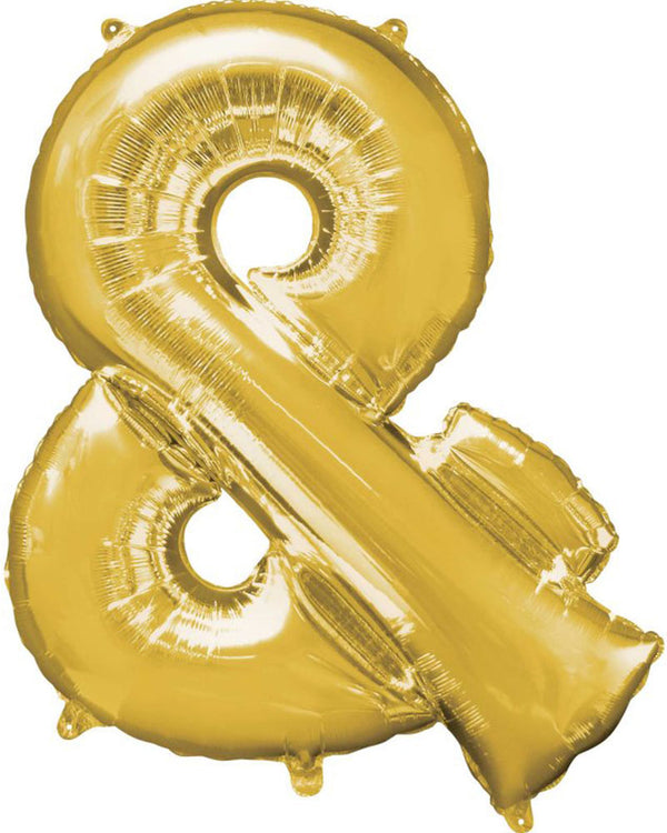 Gold & Symbol Supershape 86cm Balloon